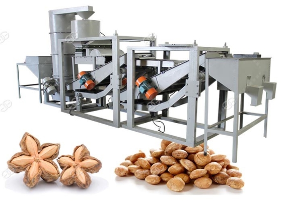 China Volledig Automatisch Sacha Inchi Nut Shelling Machine die 200 Dehulling - 300kg/H-Capaciteit leverancier