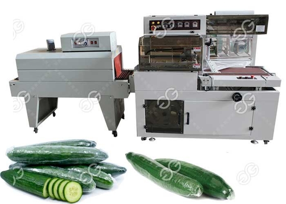 China De industriële van de Machinel van de Voedselverpakking de Barkomkommer krimpt Omslagmachine met Foto-elektrische Opsporing leverancier